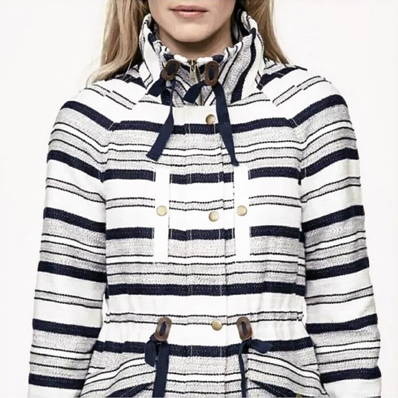 Loft Breton Nautical Striped Anorak Jacket - Picture 2 of 10